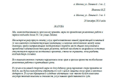 Жалоба на руководителя вышестоящему руководству образец