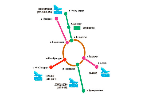 Метро карта аэропорт домодедово